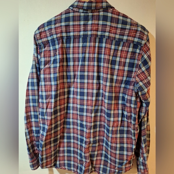 Men's Vintage Roots Plaid Shirt - Size Large 100% Cotton - Picture 6 of 6